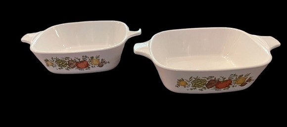 Set of 2 Corning Ware Spice of Life P-41-B Petite Pans 1 3/4 Cup - No Lids - Picture 3 of 9